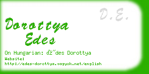 dorottya edes business card